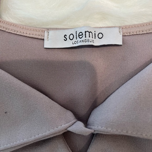 Solemio Grey Crop Top- Women’s size M - Picture 4 of 5